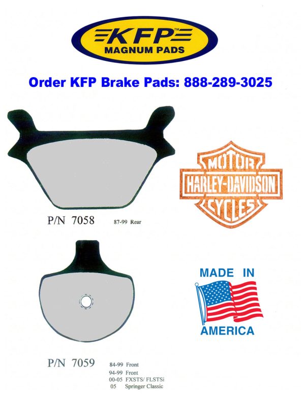 Harley Davidson Brake Pads - KFP7058 - KFP7059