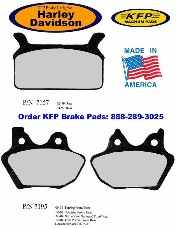Harley-Davidson Brake Pads - KFP7157 - KFP7195