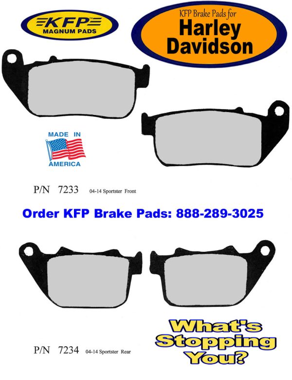 Harley-Davidson Brake Pads ~ KFP7058 - KFP7059 - KFP7157 - KFP7195 - KFP7233 - KFP7234 - Image 4