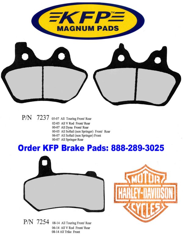 Harley-Davidson Brake Pads - KFP7237 - KFP7254