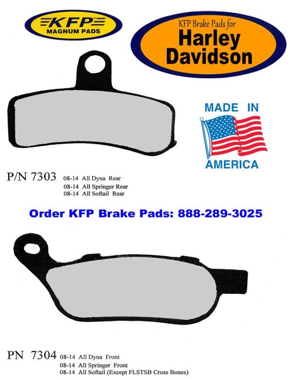 Harley-Davidson Brake Pads - KFP7303 - KFP7304