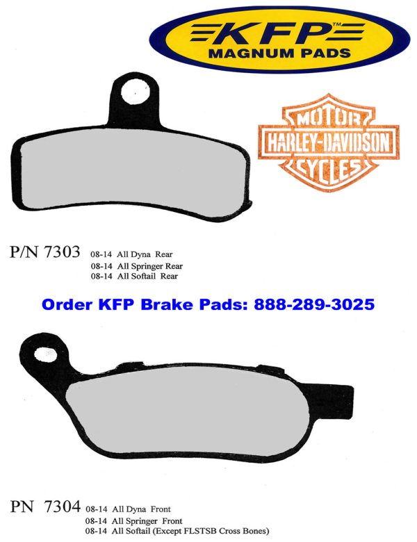 Harley-Davidson Brake Pads - KFP7303 - KFP7304