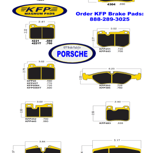 Porsche Brake Pads – KFP4220 – KFP4221 – KFP4221T – KFP45 – KFP45T – KFP5084 – KFP5084T – KFP4304 – KFP251 – KFP443 – KFP253 – KFP395 – KFP252 – KFP445 – KFP345 – KFP345T – KFP608 – KFP483 – KFP594