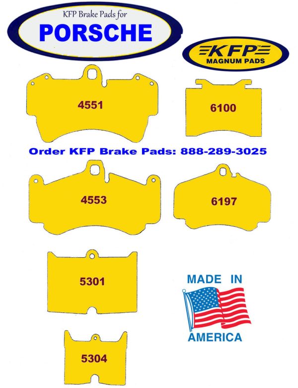 KFP Brake Pads for Porsche