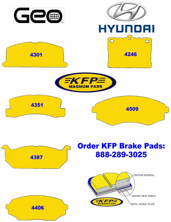 Geo & Hyundai - KFP4301 - KFP4351 - KFP4387 - KFP4406 - KFP4246 - KFP4509