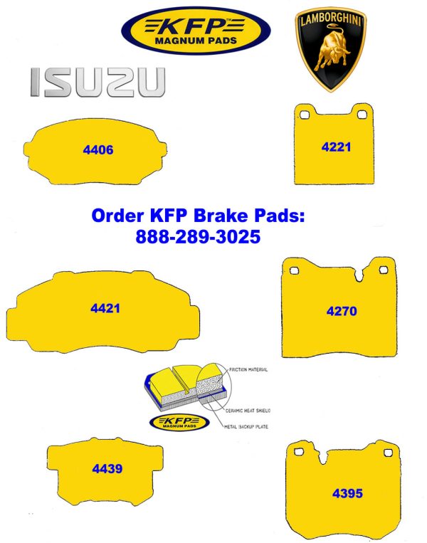 Isuzu & Lamborghini ~ KFP4406 - KFP4421 - KFP4439 - KFP4221 - KFP4270 - KFP4395