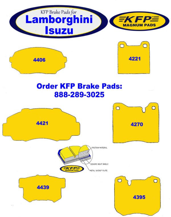 Isuzu & Lamborghini ~ KFP4406 - KFP4421 - KFP4439 - KFP4221 - KFP4270 - KFP4395