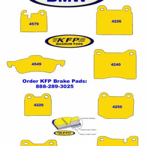 BMW brake pads – KFP4579 – KFP4549 – KFP4220 – KFP4222 – KFP4226 – KFP4240 – KFP4250 – KFP4270