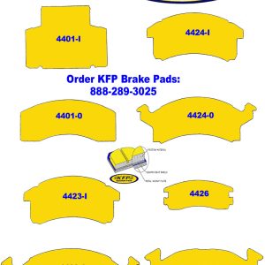 General Motors GM brake pads – 4401-I – 4401-0 – 4423-I – 4423-0 – 4424-I – 4424-0 – 4426 – 4229-I – 4522 – 4523 – 4528 – 4529 – 4359-I – 4359-0 – 4565 – 5800
