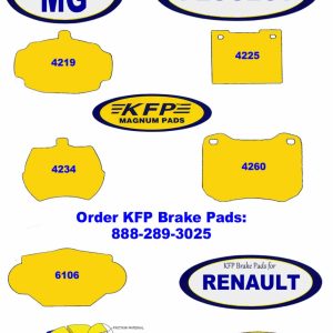 MG – Peugeot – Renault – KFP4219 – KFP4225 – KFP4234 – KFP4260 – KFP6106 – KFP4245