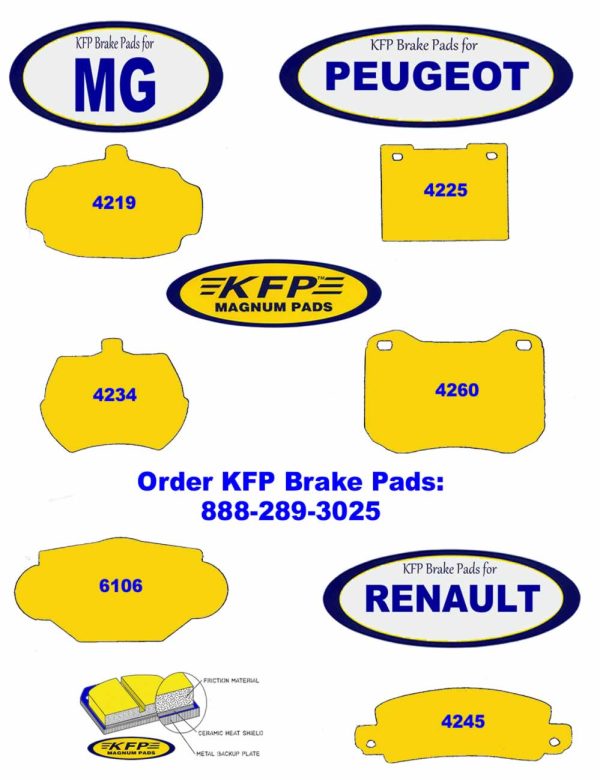 MG - Peugeot - Renault - KFP4219 - KFP4225 - KFP4234 - KFP4260 - KFP6106 - KFP4245