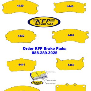 Mazda brake pads – KFP4430 – KFP4432 – KFP4441 – KFP4447 – KFP4448 – KFP4462 – KFP4463 – KFP4464 – KFP4488 – KFP4489 – KFP4490 – KFP4542 – KFP4543 – KFP4556 – KFP4557