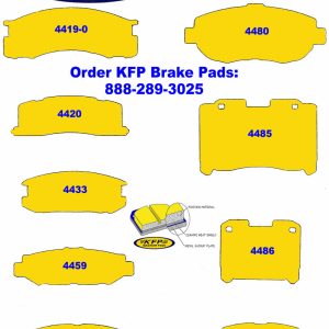 Toyota Racing Brakes ~ KFP4419-0 – KFP4420 – KFP4433 – KFP4459 – KFP4461 – KFP4480 – KFP4485 – KFP4486 – KFP4535