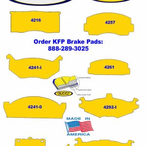Dodge brake pads – KFP4216 – KFP4241-I – KFP4241-0 – KFP4246 – KFP4257 – KFP4261 – KFP4292-I – KFP4292-0 – KFP4293 – KFP4294-I – KFP4294-0 – KFP4311-I – KFP4311-0 – KFP4316 – KFP4337 – KFP4359-I