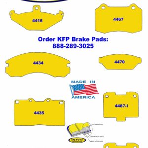 Dodge brake pads – KFP4416 – KFP4434 – KFP4435 – KFP4436 – KFP4467 – KFP4470 – KFP4487-I – KFP4487-0 – KFP4493 – KFP4494-I – KFP4494-0 – KFP4838 – KFP4574
