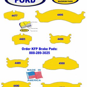 Ford brake pads – KFP4477 – KFP4483 – KFP4489 – KFP4490 – KFP4495 – KFP4496 – KFP4500 – KFP4510 – KFP4512 – KFP4513 – KFP4530 – KFP4546 – KFP4547 – KFP4562 – KFP4563 – KFP4572