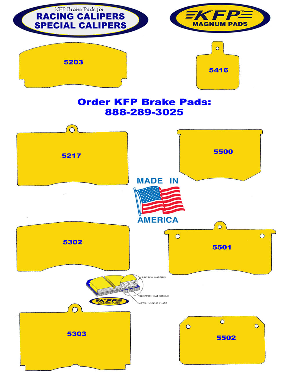 Racing & Special Calipers - KFP5203 - KFP5217 - KFP5302 - KFP5303 - KFP5416 - KFP5500 - KFP5501 - KFP5502