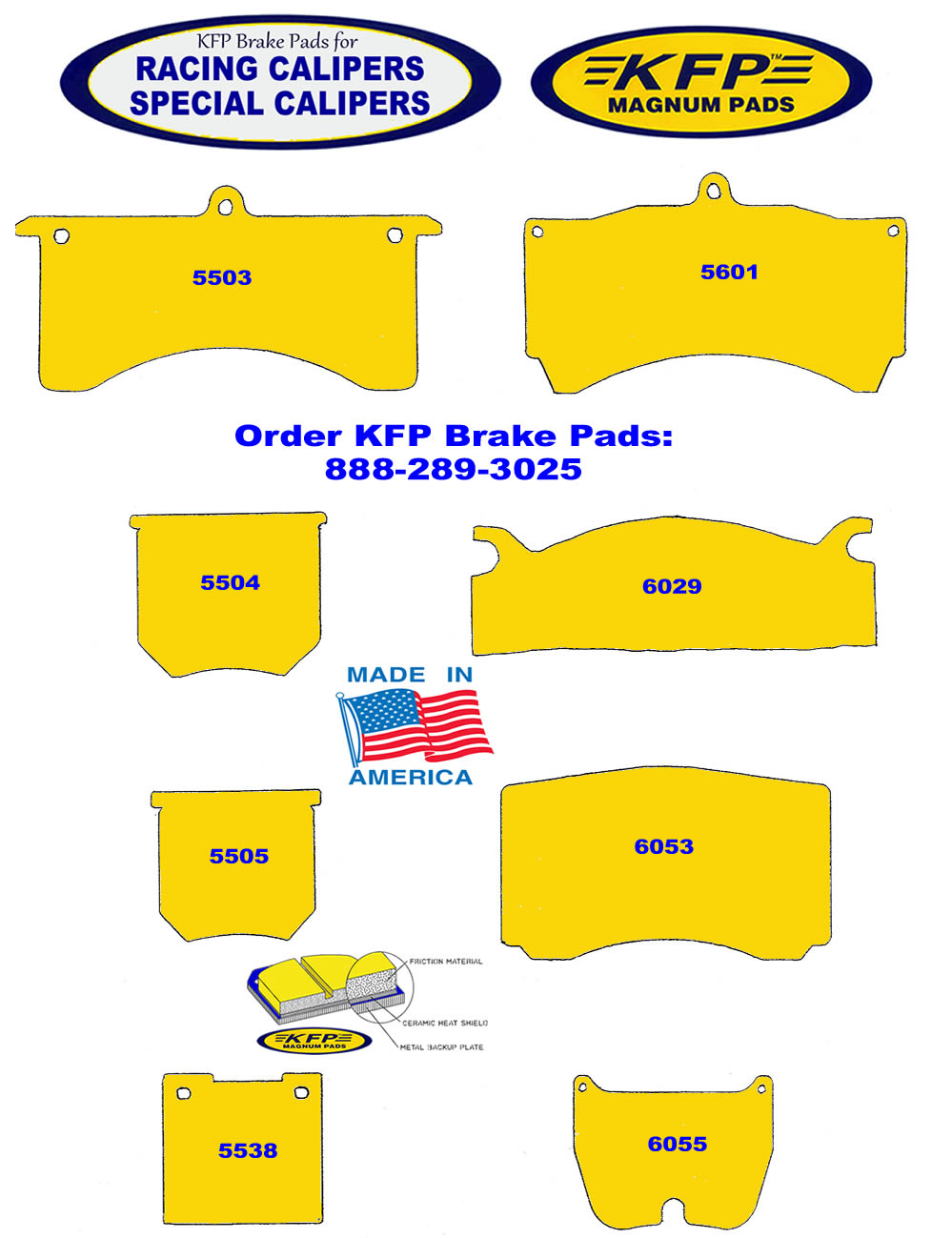 Racing & Special Calipers - KFP5503 - KFP5504 - KFP5505 - KFP5538 - KFP5601 - KFP6029 - KFP6053 - KFP6055