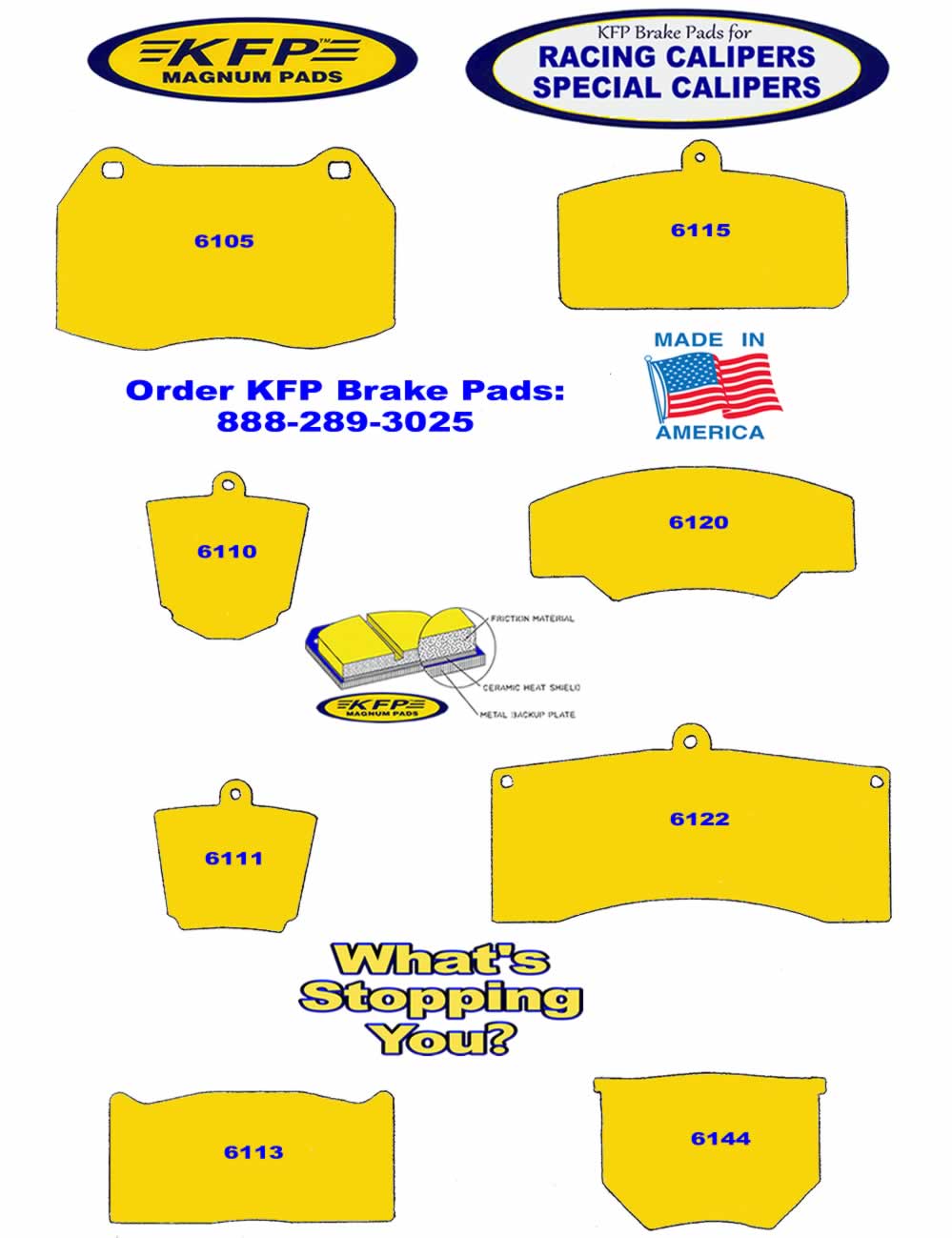 Racing & Special Calipers - KFP6105 - KFP6110 - KFP6111 - KFP6113 - KFP6115 - KFP6120 - KFP6122 - KFP6144